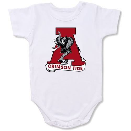 Alabama Crimson Tide Baby Bodysuit Creeper #01